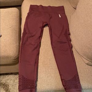 gymshark energy seamless leggings in berry